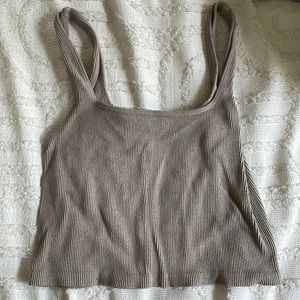 Forever 21 Ribbed Cropped Tank Top